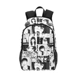 Black & White Anime Backpack - Manga Panel Art