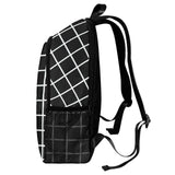 Aesthetic Grid Backpack with Pastel Strawberry Graphic Design